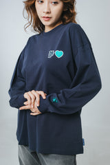 MSB heart patch logo long tee