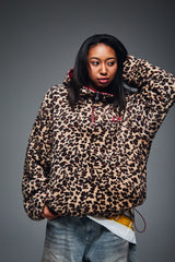 可逆半拉链抓绒衣