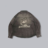 CMT 통치자는 데님 L/S 셔츠를 씻었습니다