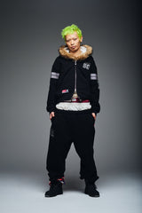 Numbering Check Zip Hoodie