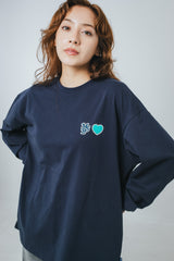 MSB heart patch logo long tee