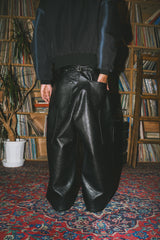 Ballsy Painter Faux Leather Baggy Pants