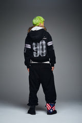 Numbering Check Zip Hoodie