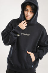 針跡返回徽標連帽衫