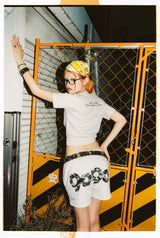 90 로고 마이크로 반바지