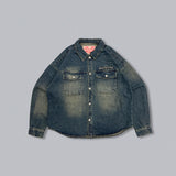 CMT 통치자는 데님 L/S 셔츠를 씻었습니다