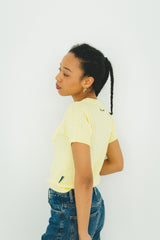 MSB 패치 로고 케이블 니트 탑