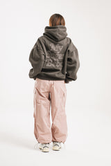 針跡返回徽標連帽衫