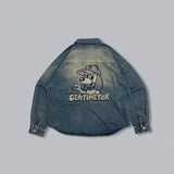 CMT 통치자는 데님 L/S 셔츠를 씻었습니다