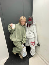 像心臟徽標汗水褲一樣復古