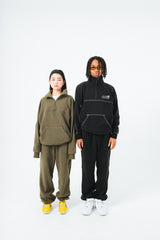 Half zip fleece setup