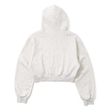 H heart logo rhinestone zip hoodie