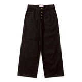 스터드 스트레이트 데님 팬츠