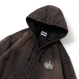 킹 로고 데님 퀼트 재킷