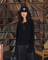 7 button waffle henry tee