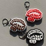 圓徽標橡膠鑰匙圈