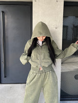 H Vintage logo zip hoodie