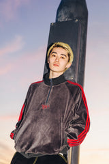 Velours Half Zip Track Jacket