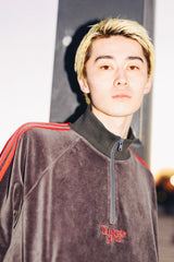 Velours Half Zip Track Jacket