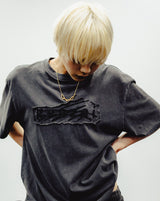 Genzai针迹色素T恤