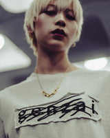 Genzai针迹色素T恤