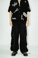 CARGO Stitch Flare Pants