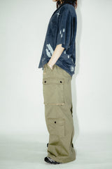 CARGO Stitch Flare Pants
