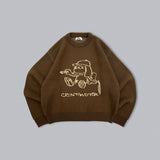 손 그리기 통치자 니트