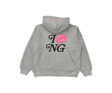 親吻完整的拉鍊連帽衫