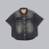 CMT RULER WASHED DENIM SHIRT