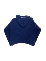 이중 지퍼 니트 까마귀