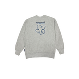 writing flower logo sweat