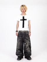 Cross Flocked Tee