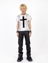 Cross Flocked Tee