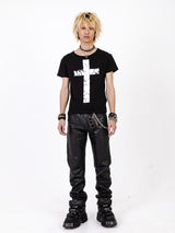 Cross Flocked Tee