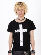 Cross Flocked Tee