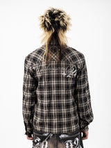 Rhinestone Checked Shirt