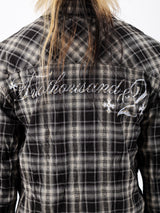 Rhinestone Checked Shirt