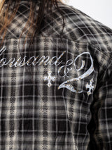 Rhinestone Checked Shirt