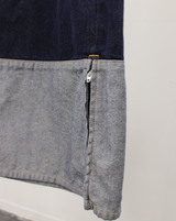 내면의 평화 zip 데님 바지