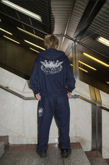 國王徽標拉鍊連帽衫