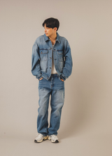 Flower Logo Denim Blouson