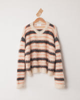 Wool Mix Shaggy v Necker Sweater