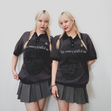 vector mosaic knit polo