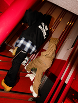 Galfy x 센티미터 지퍼 까마귀