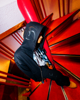 Galfy x 센티미터 지퍼 까마귀