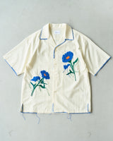 花刺繡sagara h/s襯衫