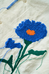 花刺繡sagara h/s襯衫