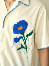 花刺繡sagara h/s襯衫
