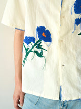 花刺繡sagara h/s襯衫